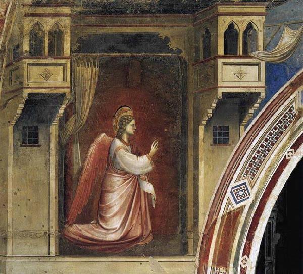GIOTTO di Bondone The Angel Gabriel Sent by God France oil painting art